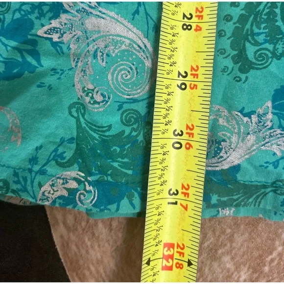 Vintage Indian block, print tunic cotton, BoHo festival, mini sundress s - Picture 9 of 10